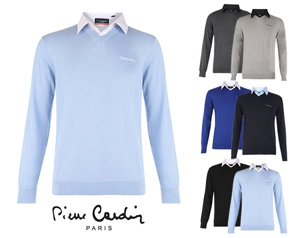 Groupdeal - Pierre Cardin Herenpullover met Kraag