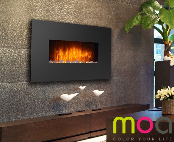 Groupdeal - Sfeerhaarden van Moa Design in 2 uitvoeringen Groupdeal - Sfeerhaarden van Moa Design in 2 uitvoeringen