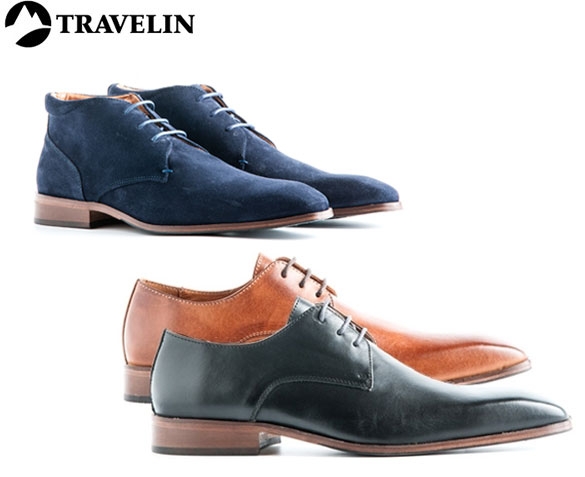 Groupdeal - Travelin Business Schoenen Leer en Suède