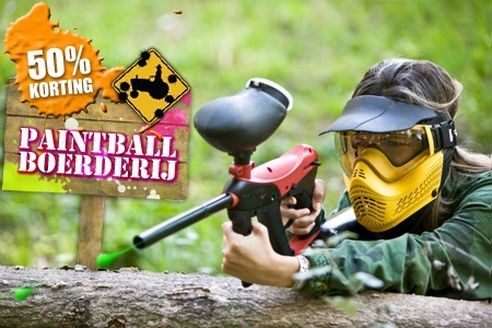 Groupon - Paintball Boerderij; 3 Uur Paintballen En Schietbaan Voor 2!