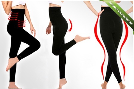 Groupon - Slankere Benen Zonder Inspanning Met 2 Of 4 Zwarte Afslankende Leggings, Inclusief Verzendkosten (Vanaf € 19)