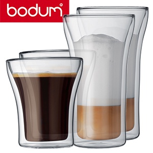 iBood - BODUM handgeblazen designglazenset ASSAM met dubbele wanden