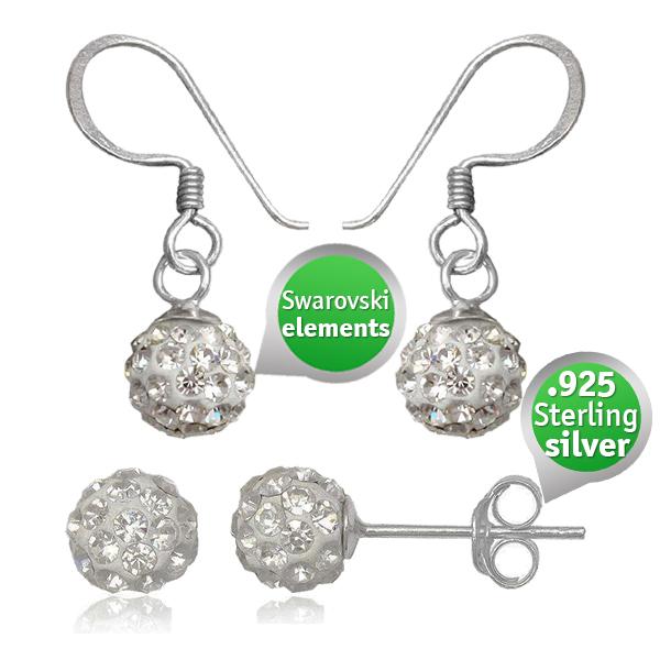 iBood Health & Beauty - 2 sets oorbellen met Swarovski elementen