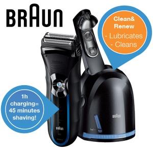 iBood Health & Beauty - Braun 350cc-4 scheerapparaat met FreeFloat? scheersysteem en Clean&Renew station