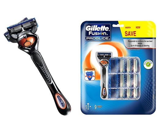 iBood Health & Beauty - Gillette Fusion ProGlide met Flexball-technologie en 10 mesjes