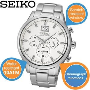 iBood Health & Beauty - Seiko herenhorloge met chronograaf