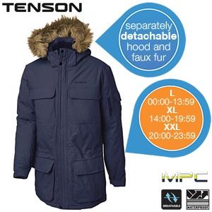 iBood Health & Beauty - Tenson Navy Herenparka ? Maat XL (online van 14:00-19:59)