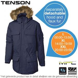 iBood Health & Beauty - Tenson Navy Herenparka ? Maat XXL (online van 20:00-23:59)