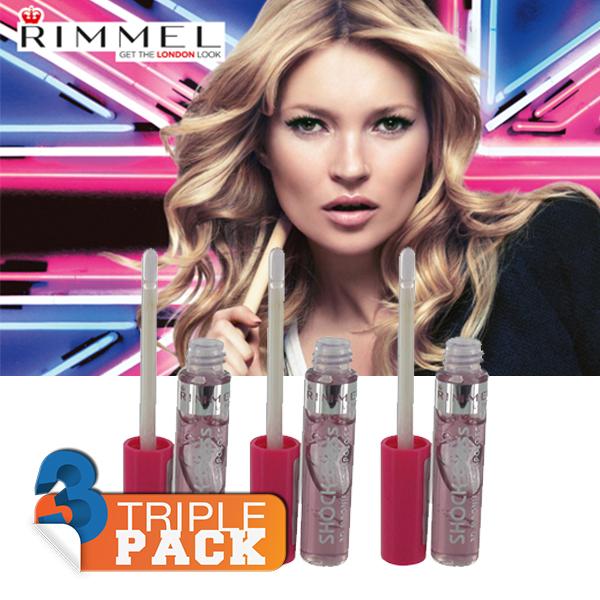 iBood Health & Beauty - Triple pack Rimmel Shock Gloss 3D