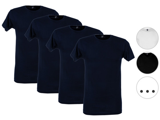 iBood Home & Living - 4x Alan Red Basic T-Shirt