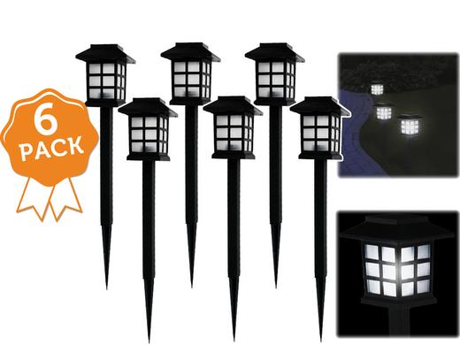 iBood Home & Living - 6-pack solar LED tuinlamp