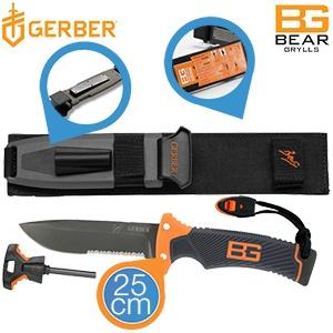 iBood Home & Living - Bear Grylls Ultimate Knife SE, inclusief vuuraanmaker, slijpsteen, fluit en overlevingsgidsje