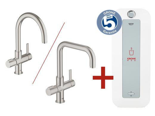 iBood Home & Living - Grohe red supersteel keukenmengkraan