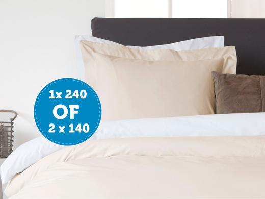 iBood Home & Living - HnL Royal Cotton tweezijdig Dekbedovertrek 1x Lits-Jumeaux of 2x Eenpersoons