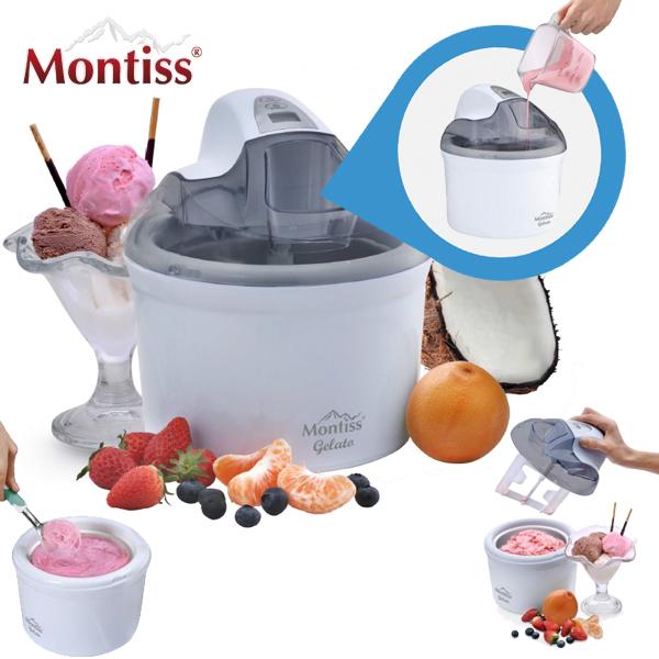 iBood Home & Living - Montiss 'Gelato' ijsmachine met recepten