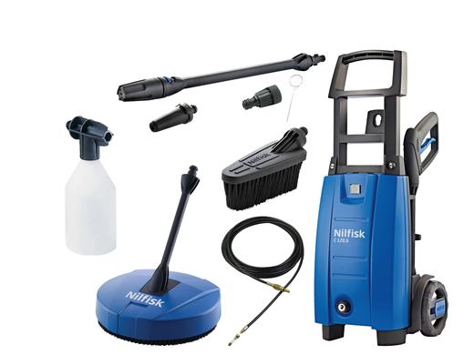 iBood Home & Living - Nilfisk C120.6-6 PCAD X-TRA Hogedrukreiniger met patiocleaner, rioolslang, wasborstel en 5 Jr Garant