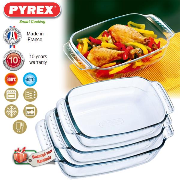 iBood Home & Living - Pyrex 3-delige ovenschalenset