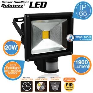 iBood Home & Living - Quintezz 20W LED Floodlight met bewegingssensor - Nieuwe Versie!