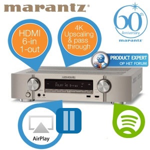 iBood - Marantz NR1604 Slim Design 7.1 Network AV Receiver, zilver - huntpauze: om 07:00 gaat de hunt weer verder!