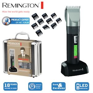 iBood - Remington professionele tondeuse met complete set accessoires in koffer & 10 jaar garantie op de motor