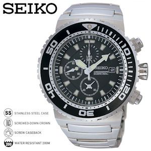 iBood - Seiko Heren Duiker Quartz Chronograaf Horloge SNDA13P1