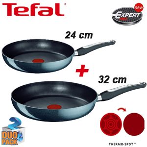 iBood - Tefal koekenpannenset van 2 stuks; 24cm + 32cm koekenpan