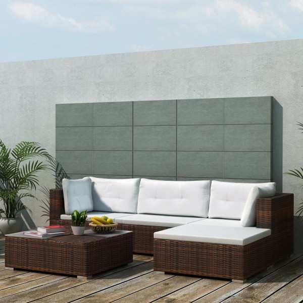 iChica - 14-Delige Polyrattan Loungeset Alcamo