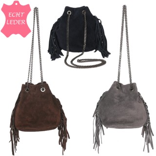 iChica - SuÃ¨de Leren Fringe Tas