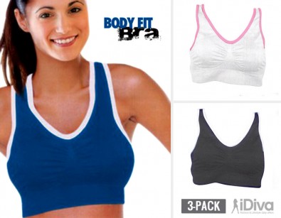 IDiva - 3 X Body Fit Sport Bh