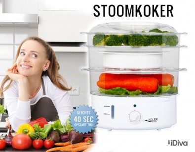 IDiva - Adler 6404 Stoomkoker de Luxe