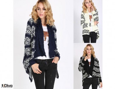 IDiva - Comfy Cardigan Met Print