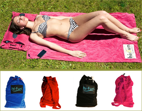 IDiva - Hi-fun Strandhanddoek Met Speakers