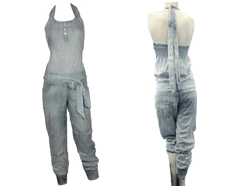 IDiva - Stijlvolle Trendy Denim Jumpsuit