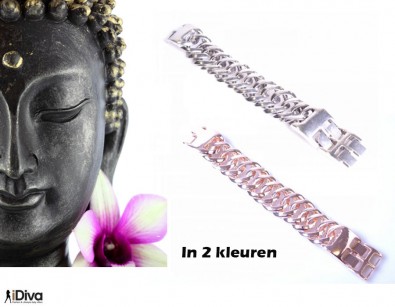 IDiva - Stoere Schakelarmband Voor Hem En Haar