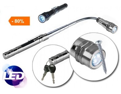 IDiva - Telescopische Magnetische Led Flashlight