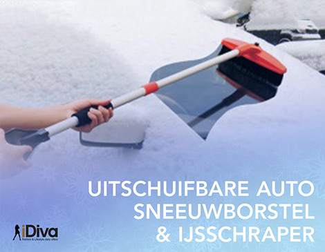 IDiva - Uitschijfbare Auto Sneeuwborstel