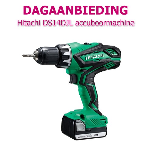 Internetshop.nl - Hitachi DS14DJL Accuboormachine