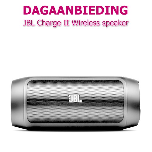 Internetshop.nl - JBL Charge II zwart Wireless Speaker