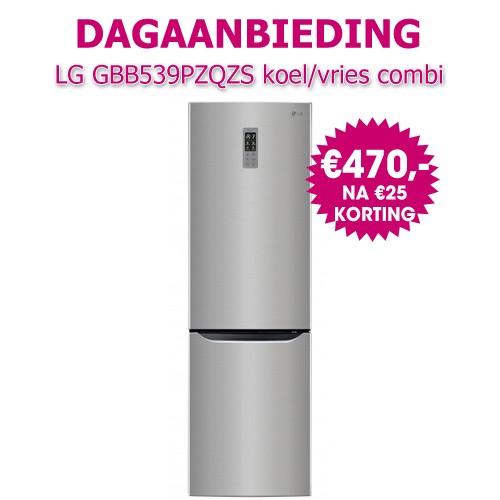 Internetshop.nl - LG GBB539PZQZS Koel/Vriescombinatie