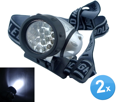 Koopjessite - 2 x Micro LED-lamp met Hoofdband