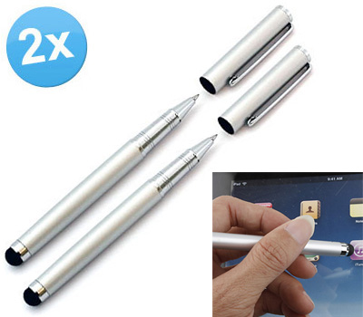 Koopjessite - 2x Capacitive Stylus met Balpen