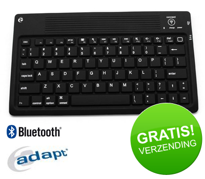 Koopjessite - Adapt ADK-200 QWERTY toetsenbord voor iPad en iPhone (iOS 4.0+)