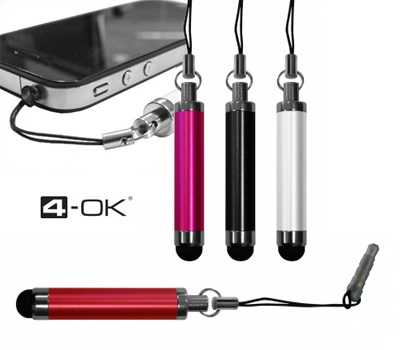 Koopjessite - Aluminium Stylus - Zwart, Wit,  Rood of Roze