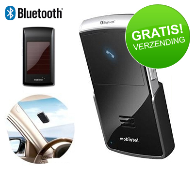 Koopjessite - Bluetooth Carkit SOLAR MBF-100