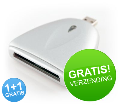 Koopjessite - Compact Flash (CF) geheugenkaart lezer (USB) + 1 GRATIS!