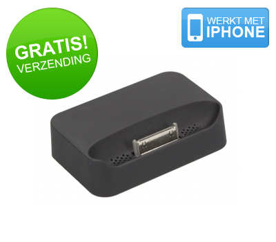 Koopjessite - Cradle voor Apple iPhone 3G en 3GS (Soft Feel, Black)