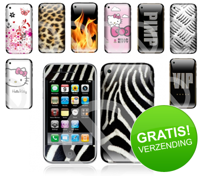 Koopjessite - Diverse vinyl skins voor de Apple 3G/3GS