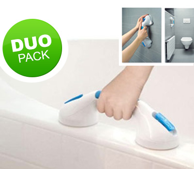 Koopjessite - Duo-pack: Get A Grip - Handgreep met 2 zuignappen