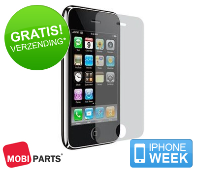 Koopjessite - iPhone week: Mobiparts Display Folie voor Apple iPhone 3G/3GS Koopjessite - iPhone week: Mobiparts Display Folie voor Apple iPhone 3G/3GS