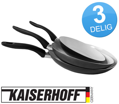 Koopjessite - Kaiserhoff Keramische Pannenset (3-delig)